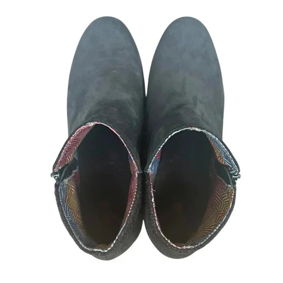 The North Face Bridgeton Waterproof Leather Zip Booties Sz 9 Wool Trim Winter - Picture 5 of 8